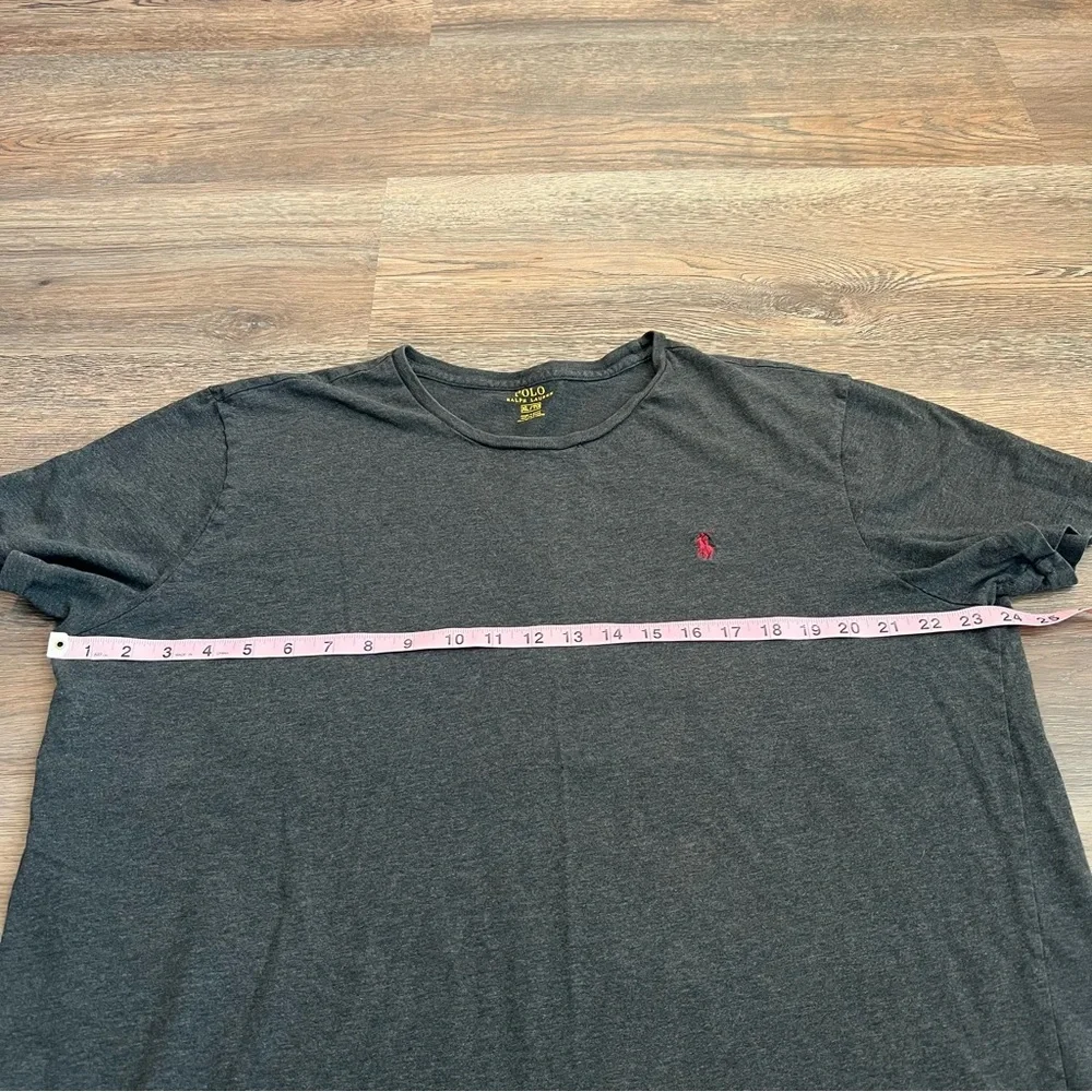 Polo Ralph Lauren Men’s XL Charcoal Gray Crewneck T-Shirt Red Pony Classic Tee